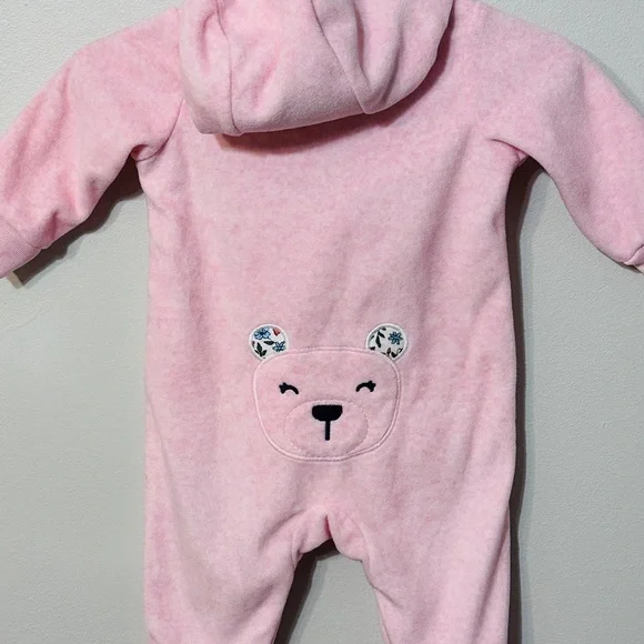 Carter's Fleece Hooded Jumpsuit - Picture 5 of 10